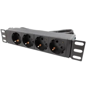 Regleta de 4 Schuko 10",1.8m — imagen 1