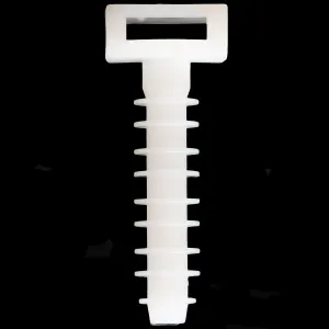 Taco de sujeción para brida, 9.8 x 43.6 mm, Blanco — imagen 3