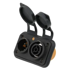Tapón compatible con base doble macho-hembra de entrada y salida para conectores powerCON TRUE1 — imagen 2