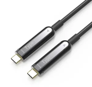 Latiguillo USB-C a USB-C de Fibra Óptica para Audio/Video (ni carga ni datos), 5m — imagen 1