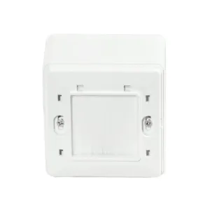 Carátula frontal con cepillo para caja de superficie 80x80mm | No incluye caja de superficie — imagen 4