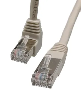 Cat.6 FTP RJ45 Macho-Macho, 2m Acodado, Gris — imagen 1