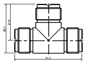 UHF TRIPLE HEMBRA — imagen 2