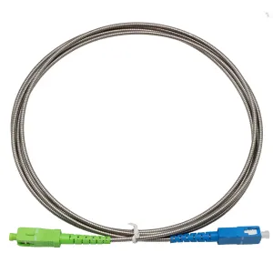 Cable blindado de fibra óptica SC/APC a SC/UPC Monomodo Simplex, 3m — imagen 1