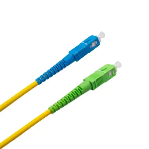 Cable de fibra óptica SC/APC a SC/UPC Monomodo Simplex, 10m — imagen 1