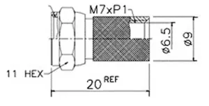 RG-6, 5C2V, F MACHO ROSCAR — imagen 2