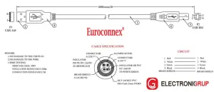 CABLE USB 2.0 TIPO A MACHO - B MACHO, 1.8m — imagen 2