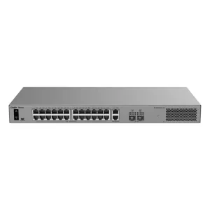 Ruijie Reyee Cloud Managed L2 Switch - 26 puertos Gigabit RJ45 y 2 ranuras SFP - 24 puertos PoE/PoE+ con presupuesto de 370 W - Soporte para protocolo de anillo ERPS - PoE Watchdog y suministro ininterrumpido - Instalación en rack con protección de 6 kV — imagen 2
