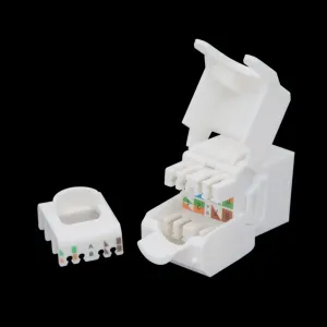 Keystone U/UTP Cat.6A hembra tool-less con tapa antipolvo — imagen 4