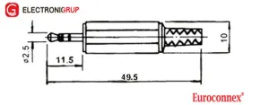 2.5mm ESTEREO MACHO — imagen 2