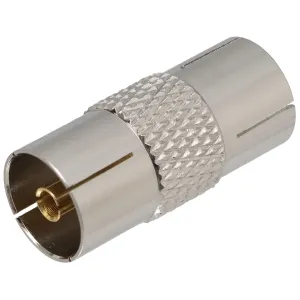Conjunto cable de antena COAXIAL 1,5m negro con ferritas Macho - Macho y adaptador Hembra - Hembra — imagen 3