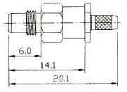 SMC HEMBRA CRIMPAR, RG-174 — imagen 2