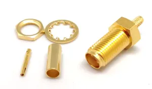 RG174 / LMR100, SMA Hembra para crimpar — imagen 3