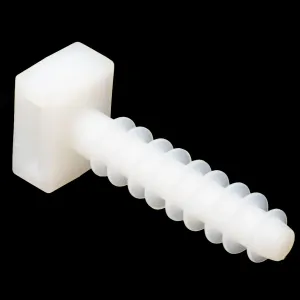 Taco de sujeción para brida, 8.1 x 38.1 mm, Blanco — imagen 1