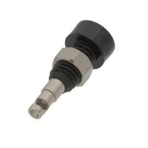 Base Hembra Negra de 2mm para Banana con Conexión de Soldar — imagen 3