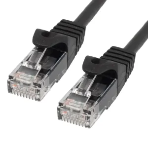 Cat.6A UTP LSZH 100% CU, 26AWG, 0.2m. Negro — imagen 1
