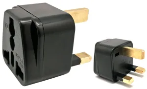 Adaptador Universal para INGLATERRA, 250V 13A, Negro, Económico — imagen 1