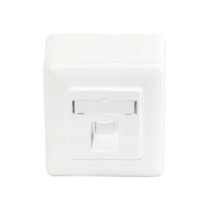 Carátula frontal de 1 keystone para caja de superficie 80x80mm | No incluye caja de superficie — imagen 6