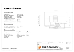 UHF Macho Roscar para LMR400, PTFE — imagen 2