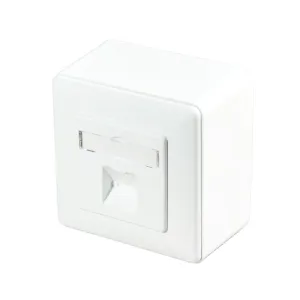 Carátula frontal de 1 keystone para caja de superficie 80x80mm | No incluye caja de superficie — imagen 2