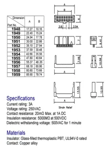 60C. I.D.C HEMBRA PARA CABLE PLANO, 2.54mm — imagen 2