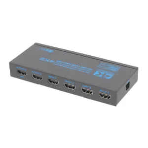Matriz 4x2 4K@60Hz EDID + AUDIO 3.5mm Jack HDCP2.2 — imagen 2