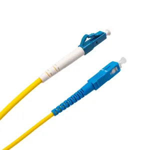 Cable de fibra óptica LC/UPC a SC/UPC Monomodo Simplex, 1m — imagen 1