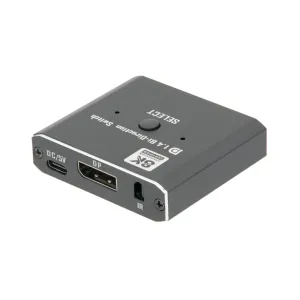 Switch DisplayPort Bidireccional 1x2 (no Splitter) / 2x1 4K@60Hz — imagen 2