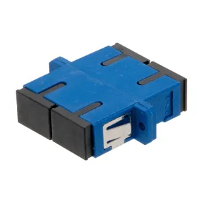 SC/UPC SM DX adaptador con pestaña para patch panel — imagen 1