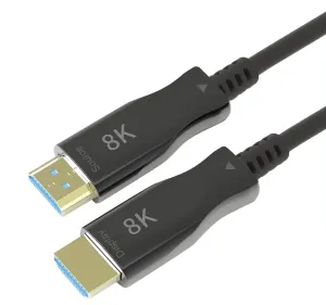HDMI 2.1 de fibra óptica 8K@60Hz, 80m — imagen 1