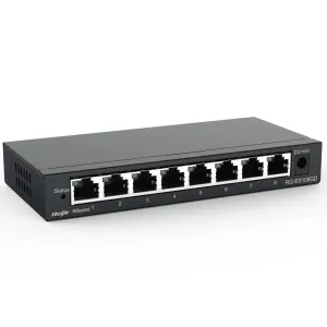 Reyee Switch Sobremesa - Carcasa Metal - 8 puertos RJ45 - Velocidad 10/100/1000 Mbps — imagen 3
