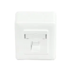 Carátula frontal de 1 keystone para caja de superficie 80x80mm | No incluye caja de superficie — imagen 3