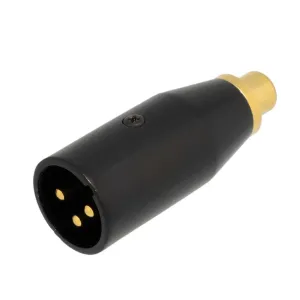 3P. MICRO MACHO a RCA HEMBRA, DORADO — imagen 2