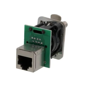Adaptador RJ45 doble hembra para pared con bloqueo — imagen 2