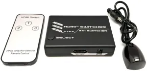 Conmutador HDMI 3x1  4K@60Hz, con infrarojos — imagen 1