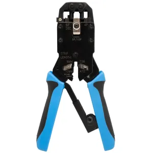 TENAZA CRIMPAR, COTAR Y PELAR, 10P10C, AMP 8P8C/RJ45, 6P6C/RJ12,6P4C/RJ11, 4P4C-4P2C, DEC 6P6C — imagen 3