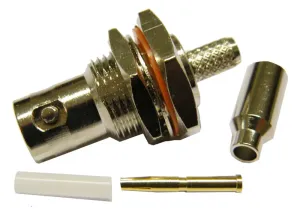 RG-174, BNC HEMBRA CHASIS CRIMPAR (TIPO ROSCA) — imagen 1