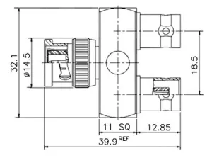 BNC MACHO - 2 BNC HEMBRA — imagen 2