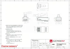 RJ45 Cat.6A FTP 8P8C, CON GUIA — imagen 2