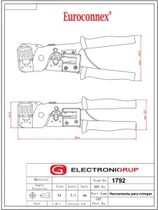 TENAZA  PARA CRIMPAR RJ45 + RJ12 — imagen 2